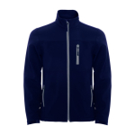 Veste softshell avec zip 300 g/m² Roly Direct Antartida couleur bleu marine deuxième vue