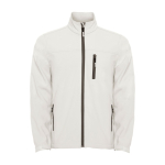 Veste softshell avec zip 300 g/m² Roly Direct Antartida couleur blanc cassé deuxième vue