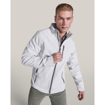 Veste softshell avec zip 300 g/m² Roly Direct Antartida couleur blanc cassé première vue d'usage