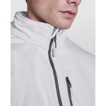 Veste softshell avec zip 300 g/m² Roly Direct Antartida couleur blanc cassé vue détaillée 1