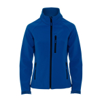 Veste softshell pour femme 300 g/m² Roly Direct Antartida couleur bleu roi deuxième vue