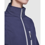 Veste softshell pour femme 300 g/m² Roly Direct Antartida couleur bleu marine vue détaillée 1