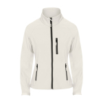 Veste softshell pour femme 300 g/m² Roly Direct Antartida couleur blanc cassé deuxième vue