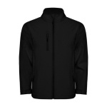 Veste softshell à 2 couches 300 g/m² Roly Direct Nebraska couleur noir deuxième vue