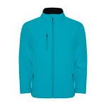 Veste softshell à 2 couches 300 g/m² Roly Direct Nebraska couleur bleu lagon deuxième vue