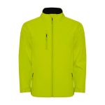 Veste softshell à 2 couches 300 g/m² Roly Direct Nebraska couleur vert lime deuxième vue