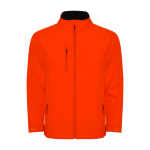 Veste softshell à 2 couches 300 g/m² Roly Direct Nebraska couleur orange foncé deuxième vue