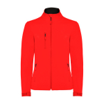 Veste softshell pour femme 300 g/m² Roly Direct Nebraska couleur rouge deuxième vue