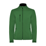 Veste softshell pour femme 300 g/m² Roly Direct Nebraska couleur vert bouteille deuxième vue
