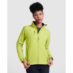 Veste softshell pour femme 300 g/m² Roly Direct Nebraska couleur vert lime première vue d'usage