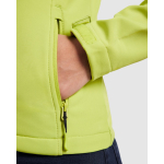 Veste softshell pour femme 300 g/m² Roly Direct Nebraska couleur vert lime vue détaillée 1