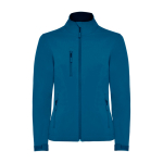 Veste softshell pour femme 300 g/m² Roly Direct Nebraska couleur bleu foncé deuxième vue
