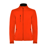 Veste softshell pour femme 300 g/m² Roly Direct Nebraska couleur orange foncé deuxième vue