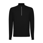 Sweat-shirt technique recyclé 200 g/m² Roly Direct Istanbul couleur noir deuxième vue
