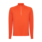 Sweat-shirt technique recyclé 200 g/m² Roly Direct Istanbul couleur orange foncé deuxième vue