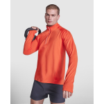 Sweat-shirt technique recyclé 200 g/m² Roly Direct Istanbul couleur orange foncé quatrième vue d'usage