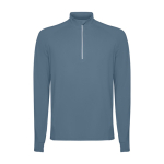 Sweat-shirt technique recyclé 200 g/m² Roly Direct Istanbul couleur bleu gris deuxième vue
