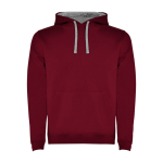 Sweat-shirt en coton et polyester 280 g/m² Roly Direct Urban couleur bordeaux deuxième vue
