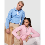 Sweat-shirt en coton et polyester 280 g/m² Roly Direct Urban couleur bleu pastel troisième vue d'usage