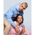 Sweat-shirt en coton et polyester 280 g/m² Roly Direct Urban couleur bleu pastel cinquième vue d'usage