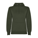 Sweat-shirt slim fit pour femme 280 g/m² Roly Direct Urban couleur vert forêt deuxième vue