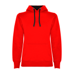 Sweat-shirt slim fit pour femme 280 g/m² Roly Direct Urban couleur rouge désaturé deuxième vue