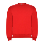 Pull en coton et polyester 280 g/m² Roly Direct Clasica couleur rouge deuxième vue