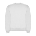 Pull en coton et polyester 280 g/m² Roly Direct Clasica couleur blanc deuxième vue