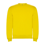 Pull en coton et polyester 280 g/m² Roly Direct Clasica couleur jaune deuxième vue