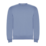 Pull en coton et polyester 280 g/m² Roly Direct Clasica couleur bleu délavé deuxième vue