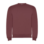 Pull en coton et polyester 280 g/m² Roly Direct Clasica couleur acajou deuxième vue