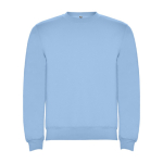 Pull en coton et polyester 280 g/m² Roly Direct Clasica couleur bleu ciel deuxième vue