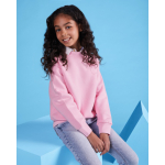 Pull en coton et polyester 280 g/m² Roly Direct Clasica couleur rose clair  deuxième vue d'usage
