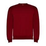 Pull en coton et polyester 280 g/m² Roly Direct Clasica couleur grenat deuxième vue