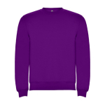 Pull en coton et polyester 280 g/m² Roly Direct Clasica couleur mauve deuxième vue