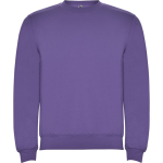 Pull en coton et polyester 280 g/m² Roly Direct Clasica couleur mauve première vue d'usage
