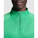 Sweat-shirt avec demi-fermeture éclair 200 g/m² Roly Direct Epiro couleur vert vue détaillée 1
