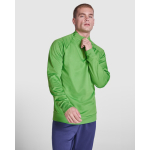 Sweat-shirt avec demi-fermeture éclair 200 g/m² Roly Direct Epiro couleur vert fluorescent quatrième vue d'usage