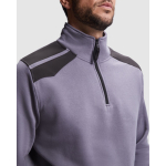 Pull de travail en coton et polyester 280 g/m² Roly Maverick couleur noir vue détaillée 2
