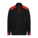 Pull de travail en coton et polyester 280 g/m² Roly Maverick couleur rouge deuxième vue