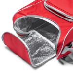 Glacière en polyester avec compartiment principal isotherme 15L couleur rouge vue détaillée 1