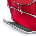 Glacière en polyester avec compartiment principal isotherme 15L couleur rouge vue détaillée 3
