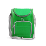 Glacière en polyester avec compartiment principal isotherme 15L couleur vert deuxième vue