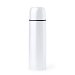 Thermos en acier inoxydable avec finition brillante 500ml couleur blanc deuxième vue