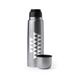 Thermos en acier inoxydable avec finition brillante 500ml couleur argenté vue détaillée 3