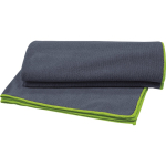 Serviette de bain et de plage en polyester et polyamide 280 g/m² couleur gris taupe deuxième vue