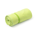 Serviette en microfibre idéale pour le sport en polyester 190 g/m² couleur vert pistache première vue d'usage