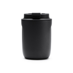 Tasse thermique en acier inoxydable avec base antidérapante 250ml couleur noir deuxième vue