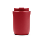Tasse thermique en acier inoxydable avec base antidérapante 250ml couleur rouge deuxième vue