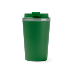Tasse thermique en inox avec couvercle à vis anti-fuite 450ml couleur vert bouteille deuxième vue